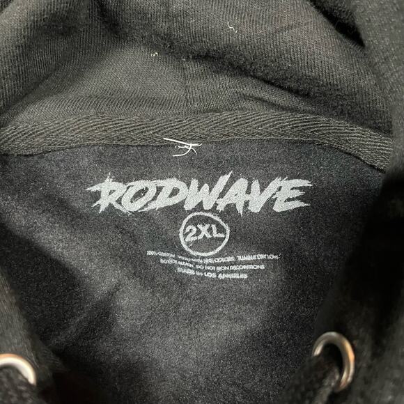 Rod Wave Soul Fly For the Fans Black pullover Hoodie Mens Sz L New - Picture 6 of 6